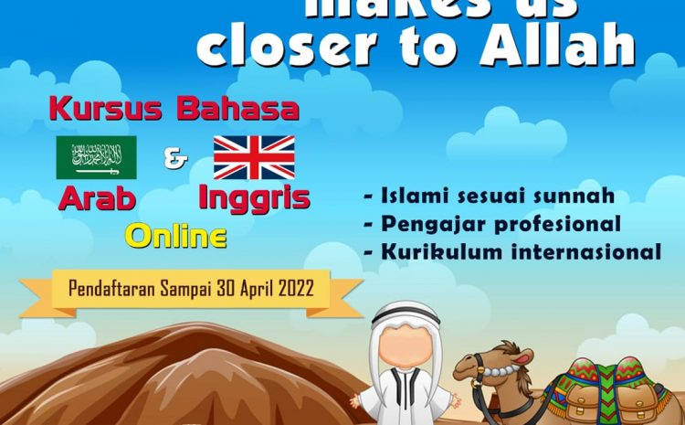  Pendaftaran Kursus Bahasa Inggris & Arab dibuka